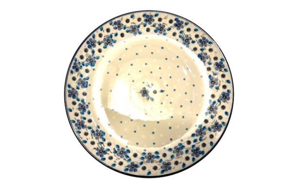 257 Bunzlau Dinerbord Blue white Love 2328X 257 Dinerborden Ø 25,5 cm